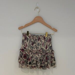 Zara Multicolor Floral Mini Skirt